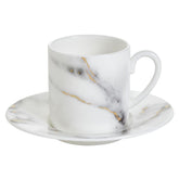 Marble Venice Fog Espresso Cup & Saucer